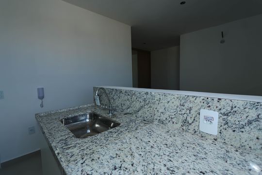 Cozinha de kitnet/studio para alugar com 1 quarto, 32m² em Nova Suíça, Belo Horizonte