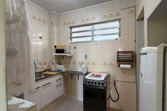 Cozinha e Área de Serviço de apartamento para alugar com 1 quarto, 70m² em Boqueirão, Santos