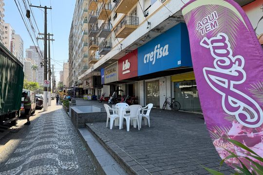 Vista da Rua de apartamento para alugar com 1 quarto, 70m² em Boqueirão, Santos