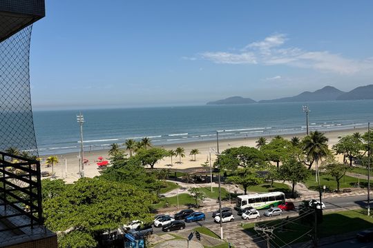 Vista  de apartamento para alugar com 1 quarto, 70m² em Boqueirão, Santos