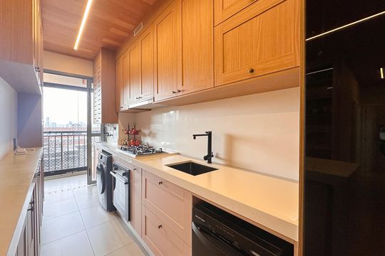 Cozinha de apartamento à venda com 3 quartos, 76m² em Planalto, São Bernardo do Campo