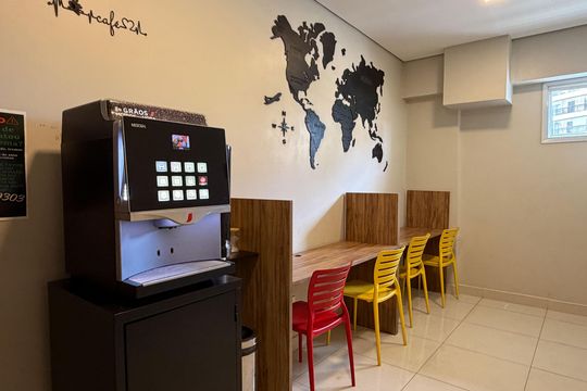 Área comum de apartamento para alugar com 4 quartos, 168m² em Ponta da Praia, Santos