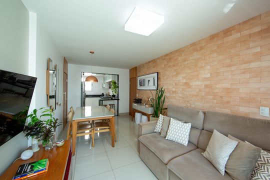 SALA de apartamento à venda com 3 quartos, 84m² em Luxemburgo, Belo Horizonte