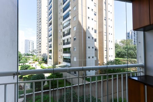 Varanda de apartamento à venda com 3 quartos, 67m² em Vila Andrade, São Paulo