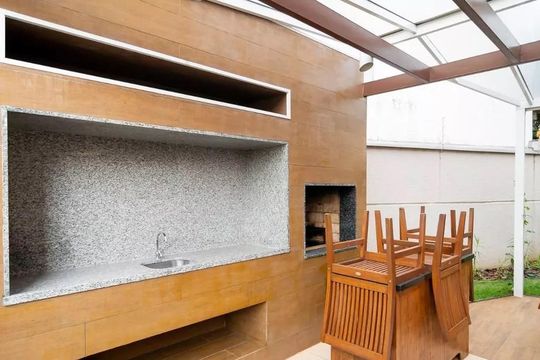 Área comum - Churrasqueira de apartamento à venda com 2 quartos, 64m² em Chácara Santo Antônio, São Paulo