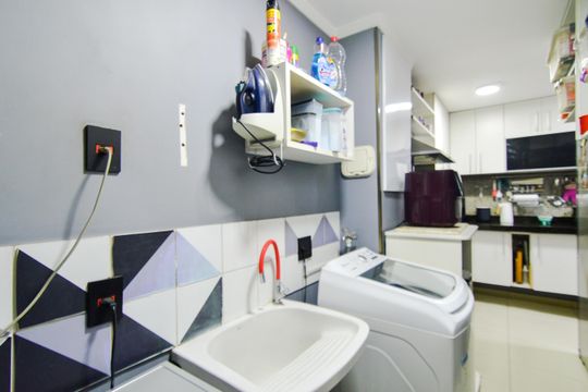 Área de Serviço de apartamento à venda com 3 quartos, 114m² em Vila Galvão, Guarulhos