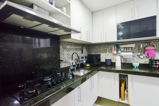 Cozinha  de apartamento à venda com 3 quartos, 114m² em Vila Galvão, Guarulhos