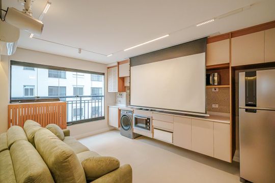 Sala de apartamento para alugar com 1 quarto, 35m² em Instituto de Previdencia, São Paulo