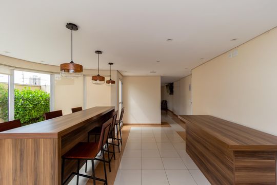 Salão de Festas de apartamento à venda com 2 quartos, 60m² em Vila Bertioga, São Paulo