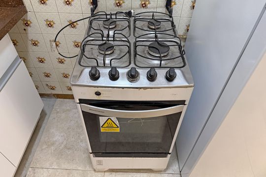 Cozinha de apartamento para alugar com 1 quarto, 55m² em Boqueirão, Santos