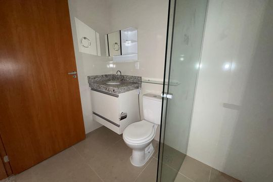Banheiro Social de apartamento para alugar com 1 quarto, 46m² em Ceilândia, Brasília