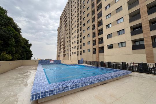 Área comum - Piscina de apartamento para alugar com 1 quarto, 46m² em Ceilândia, Brasília
