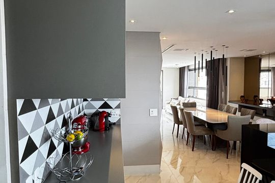 Cozinha de apartamento à venda com 4 quartos, 252m² em Campestre, Santo André
