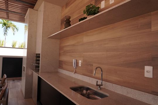 Área comum de apartamento para alugar com 3 quartos, 107m² em Parque Faber Castel I, São Carlos