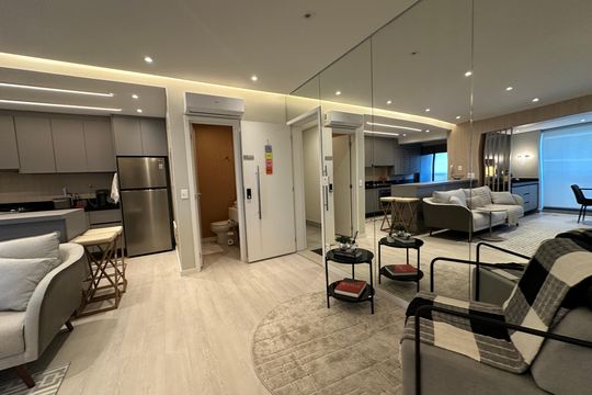 Sala de apartamento para alugar com 2 quartos, 95m² em Alphaville Empresarial, Barueri
