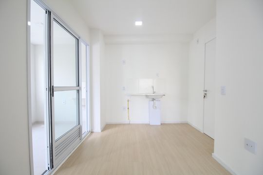 Sala/Cozinha de apartamento para alugar com 1 quarto, 36m² em Vila Andrade, São Paulo