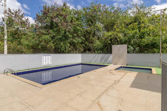 Área comum - Piscina de apartamento para alugar com 2 quartos, 63m² em Centro, Ribeirão das Neves