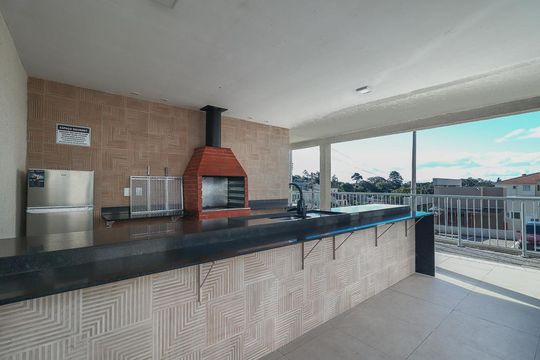 Área comum - Churrasqueira de apartamento à venda com 2 quartos, 46m² em Morro Santana, Porto Alegre