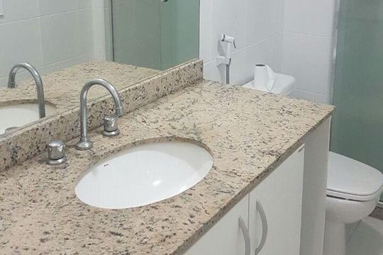 Banheiro de apartamento à venda com 3 quartos, 96m² em Barra Olímpica, Rio de Janeiro