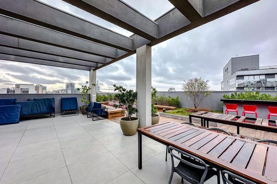 Área comum de kitnet/studio para alugar com 1 quarto, 32m² em Liberdade, São Paulo