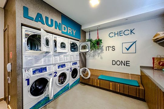Área comum de kitnet/studio para alugar com 1 quarto, 32m² em Liberdade, São Paulo