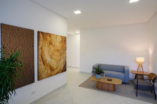 Hall de entrada de apartamento à venda com 2 quartos, 67m² em Barcelona, São Caetano do Sul