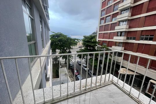 Sacada da Sala de apartamento para alugar com 2 quartos, 100m² em Itararé, São Vicente