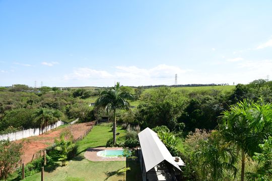 Quarto 1 - Suíte Vista de casa de condomínio para alugar com 3 quartos, 300m² em Chácara Bela Vista, Campinas