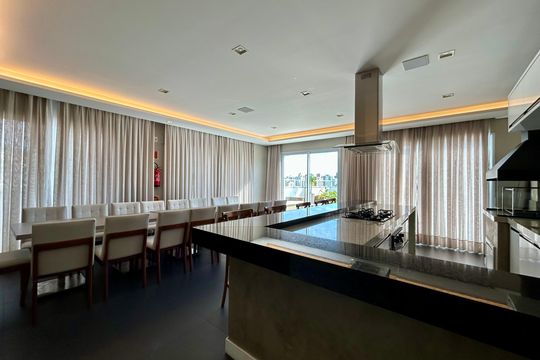 Área comum - Salão de festas de apartamento para alugar com 2 quartos, 112m² em Centro, Florianópolis