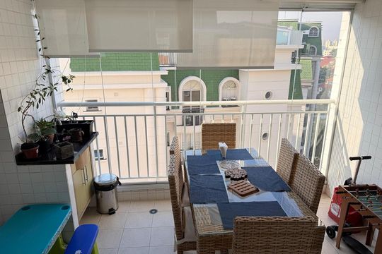 Varanda de apartamento à venda com 3 quartos, 107m² em Cidade São Francisco, São Paulo