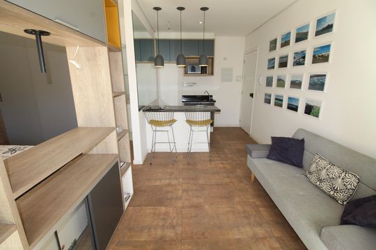 Sala de apartamento para alugar com 1 quarto, 38m² em Centro, São José dos Campos