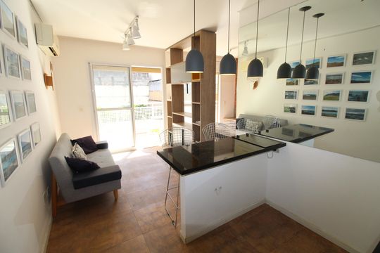 Cozinha de apartamento para alugar com 1 quarto, 38m² em Centro, São José dos Campos