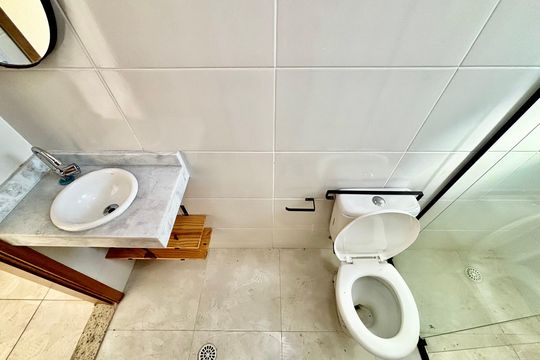 Banheiro de apartamento para alugar com 2 quartos, 37m² em Cidade Antônio Estêvão de Carvalho, São Paulo