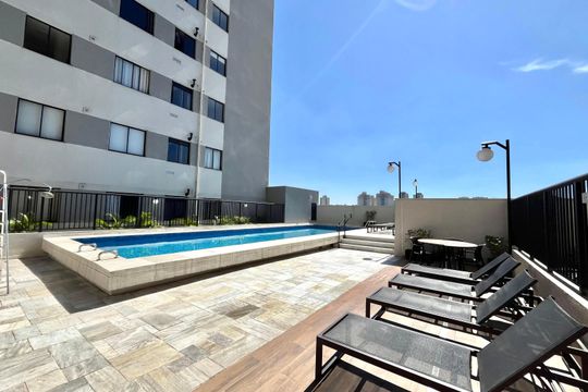 Área comum - Piscina de apartamento para alugar com 1 quarto, 35m² em Vila Mira, São Paulo