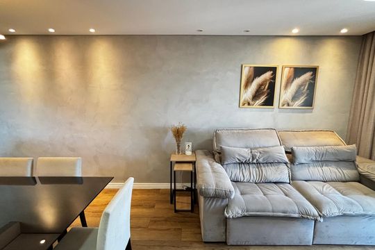 Sala - Sala de Jantar de apartamento à venda com 2 quartos, 56m² em Vila Alto de Santo Andre, Santo André