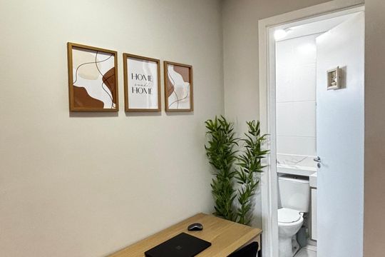 Corredor de apartamento à venda com 2 quartos, 56m² em Vila Alto de Santo Andre, Santo André