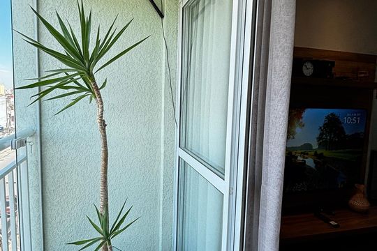 Sala - Sala de Jantar Varanda de apartamento à venda com 2 quartos, 56m² em Vila Alto de Santo Andre, Santo André