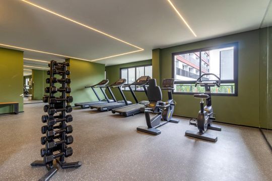 Academia de apartamento à venda com 1 quarto, 47m² em Pinheiros, São Paulo