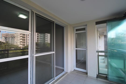 Sala - Varanda de apartamento à venda com 3 quartos, 112m² em Barra Olímpica, Rio de Janeiro