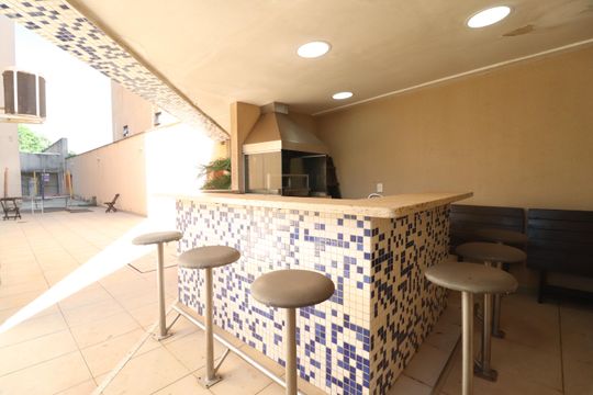 Área comum - Churrasqueira de apartamento para alugar com 3 quartos, 130m² em Nossa Senhora Aparecida, Uberlândia