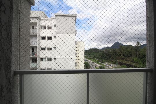 Sala - Varanda de apartamento à venda com 2 quartos, 55m² em Curicica, Rio de Janeiro