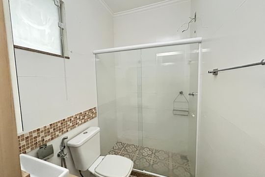 Banheiro da Suíte de apartamento à venda com 3 quartos, 92m² em Vila Valqueire, Rio de Janeiro