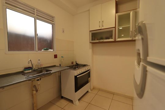 Cozinha de apartamento para alugar com 2 quartos, 45m² em Adelino Simioni, Ribeirão Preto