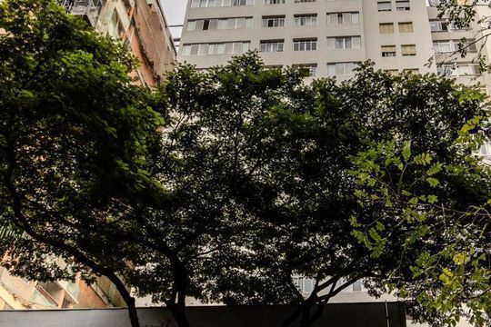 Fachada de apartamento para alugar com 1 quarto, 62m² em Santa Cecilia, São Paulo
