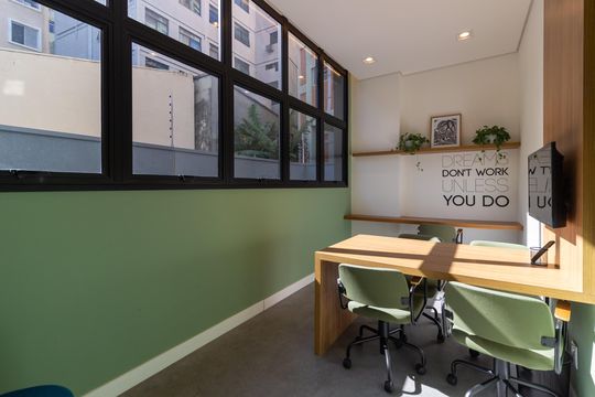 Área comum - Coworking de apartamento à venda com 1 quarto, 35m² em Sumarezinho, São Paulo