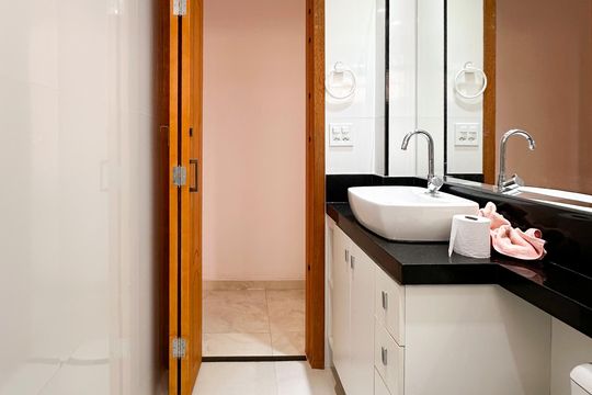 Banheiro Social de apartamento para alugar com 2 quartos, 65m² em Rudge Ramos, São Bernardo do Campo