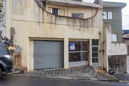 Fachada + Placa de casa à venda com 5 quartos, 160m² em Inamar, Diadema