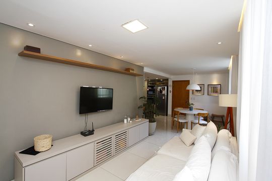Sala de apartamento à venda com 3 quartos, 107m² em Serra, Belo Horizonte