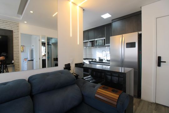 sala de apartamento para alugar com 2 quartos, 37m² em Vila Pierina, São Paulo