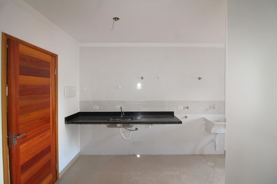 Sala / Cozinha de apartamento à venda com 1 quarto, 28m² em Jardim São Paulo, São Paulo